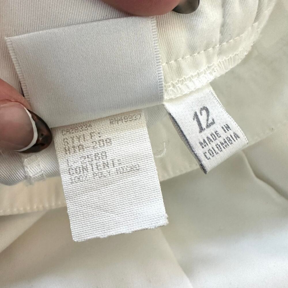 TAIL Tennis Skirt Pleated White with Stripe Detail Women Size 12 Sporty Preppy - Picture 4 of 5